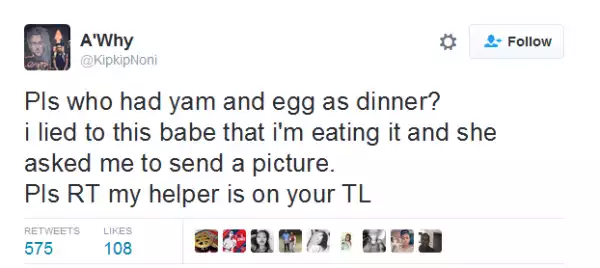 Guy Lies To His Girlfriend; Twitter Users Come To His Rescue (Snapshots)